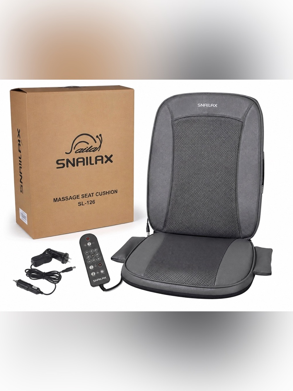 Snailax SL-126 Heated Massage Seat Cushion New in Box